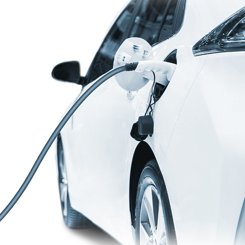 Representación visual de la gestión de la carga de un coche eléctrico gracias a la domótica